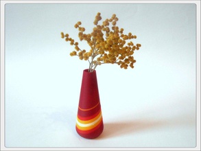 rote vase pinshape 3d design 3d print model - Mito3D