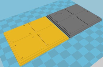 scifi arazi pinshape metal plakalar 3d tasarım 3d print model - Mito3D
