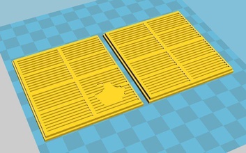 scifi terreno griglia pinshape disegno 3d 3d print model - Mito3D