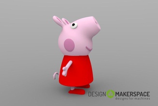 peppa pig pinshape Conception 3d 3d print model - Mito3D