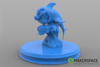 shark attack pinshape 3d design 3d print model - Mito3D
