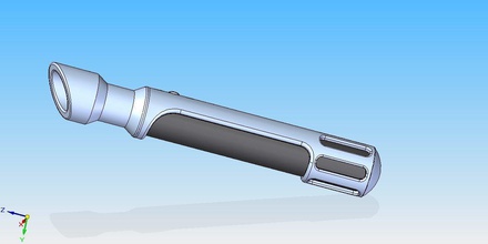 ışık saber pinshape derleme kılıç starwars 3d print model - Mito3D