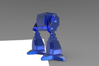 poly Roboter pinshape mecha 3d print model - Mito3D