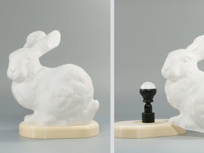 stanford bunny lâmpada pinshape 3d design 3d print model - Mito3D