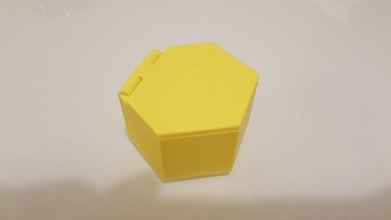 hexagonal box lid pinshape 3d-design 3d print model - Mito3D