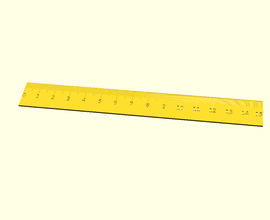 stl ruler mm pinshape 3d print model - Mito3D
