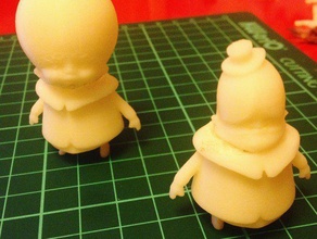 cartoon characters - support pinshape cute figurine character comic 3d print model - Mito3D