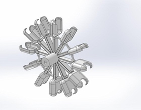 pelton wheel design v11 pinshape 3d-design 3d print model - Mito3D