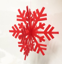 fiocco neve ornamento albero natale pinshape flake decorazioni 3d print model - Mito3D