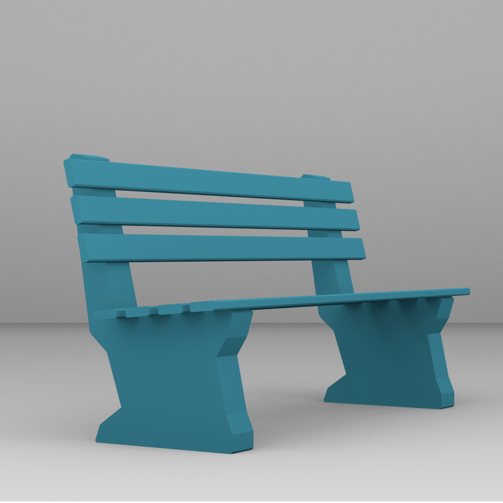bench architectural project pinshape play game toys jouet accessoires maquette banc architecte 3D print model - Mito3D