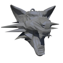 witcher medallion pinshape low-poly-3d-printing-design-contest 3d print model - Mito3D