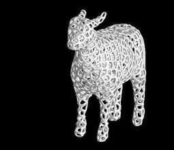 voronoi agnello pinshape disegno 3d 3d print model - Mito3D