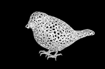 voronoi java ricebird gorrión pinshape Diseño 3d 3d print model - Mito3D