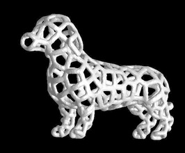 voronoi dachshund pinshape 3d-design 3d print model - Mito3D