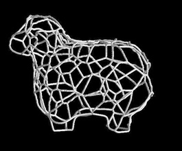voronoi moutons pinshape Conception 3d 3d print model - Mito3D