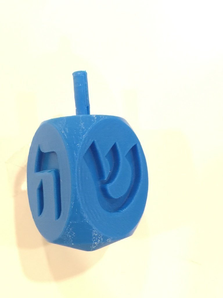 hanuka dreidel pinshape 3d tasarım 3D print model - Mito3D