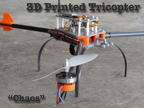 Stampato in 3d tricopter pinshape disegno 3d print model - Mito3D