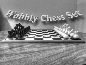 wobbly chess set pinshape 3d-design 3d print model - Mito3D