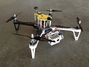 3d printed fpv quadcopter crossfire pinshape 3d-design 3d print model - Mito3D