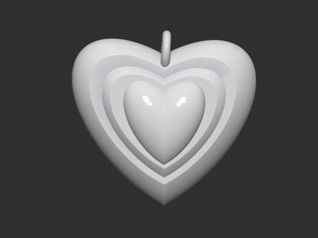 saphir cœur pinshape mode bijoux femmes joyau cœurs jour st valentin l'amour pendentif multi 3d print model - Mito3D
