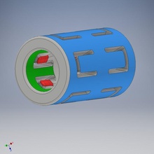 lm8uu linear pad bearing pinshape 3d-design 3d print model - Mito3D
