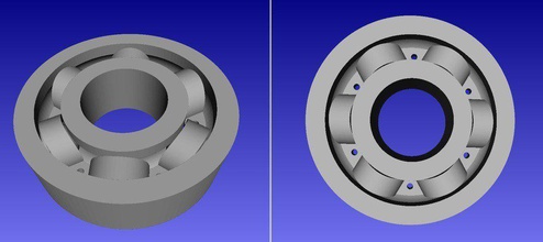 ekobots - bearing generator pinshape 3d-design 3d print model - Mito3D