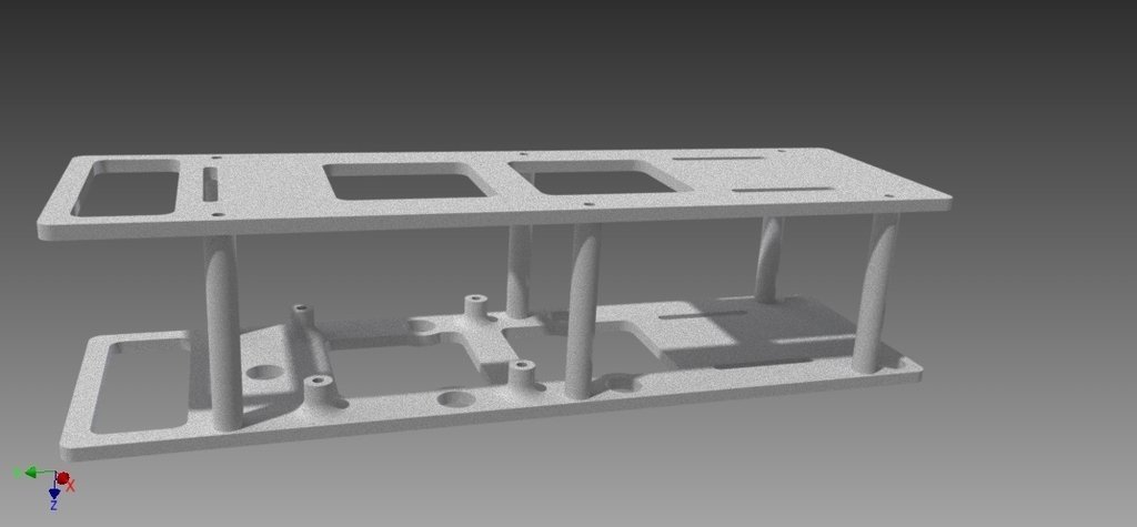 clean board fpv gopro kk2 pinshape 3d-design 3D print model - Mito3D