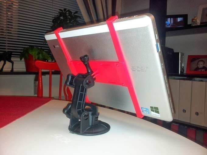 acer iconia w700 holder compatible whit gopro mounts pinshape 3d-design 3D print model - Mito3D