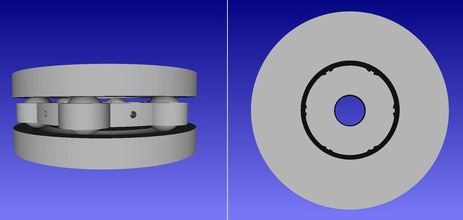 jeneratör eksenel rulman ekobots pinshape 3d tasarım 3d print model - Mito3D
