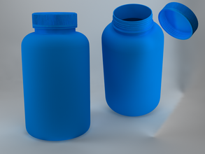 pharma package pinshape container mockup capsule bottle 3d print model - Mito3D