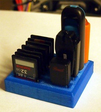 sd kart usb bellek tutucu pinshape 3d tasarım 3d print model - Mito3D