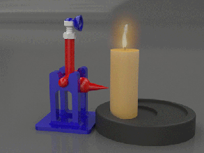 switch candle pinshape holders holder candles 3d print model - Mito3D