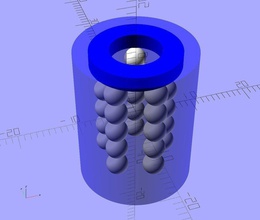 ekobots cuscinetto generatore lineare pinshape disegno 3d 3d print model - Mito3D