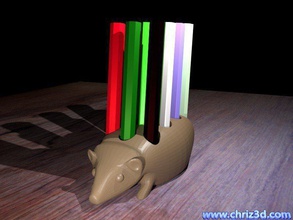 kirpi kalemlik pinshape pencilholder kalem tutucu 3d print model - Mito3D