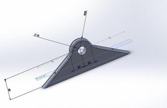 16mm rod holder mount filla pinshape filament-spool-holder abs-bracket 16mm-rod-filla-towel-holder-rail 3d print model - Mito3D