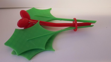 modern mistletoe pinshape christmas-decorations 3d print model - Mito3D