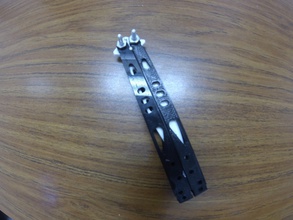 microteck tachione ii butterfly knife pinshape 3d print model - Mito3D