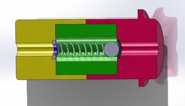 check valve pinshape 3d-design 3d print model - Mito3D