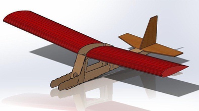 model airplane pinshape 3d-design 3d print model - Mito3D