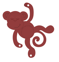 red monkey pinshape new-year red-monkey monkeys 3d print model - Mito3D