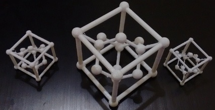 silício diamante lattice model pinshape estrutura cristalina 3d print model - Mito3D