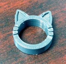 cat kitty ring pinshape 3d-design 3d print model - Mito3D