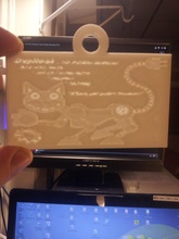 duplicat business card lithopane pinshape 3d-design 3d print model - Mito3D