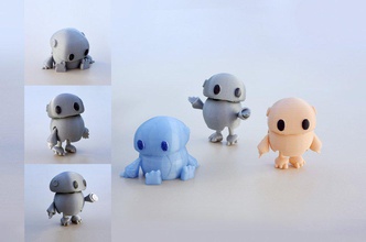 wip minuscule articulé bot pinshape Conception 3d 3d print model - Mito3D