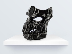 máscara negra jointed pinshape 3d design 3d print model - Mito3D