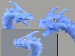 articulado dragón boca pinshape Diseño 3d 3d print model - Mito3D