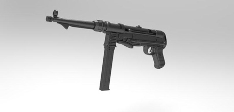 mp40 pinshape Spielzeug Soldat Waffe ww2 machine gun 3d print model - Mito3D