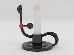 portable switch candle 20mm pinshape candle-holder holder holders candles 3d print model - Mito3D