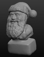 papai noel pinshape santa natal 3d print model - Mito3D