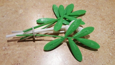 botanicamente corretto vischio pinshape natale decorazioni 3d print model - Mito3D